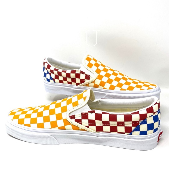 VANS Classic Slip On Checkerboard Multi Canvas Men - Picture 8 of 10